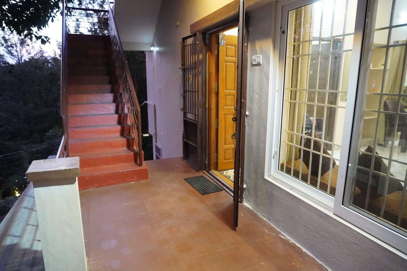Porch and stairs